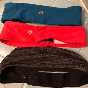 Lululemon head bands (set of 3)